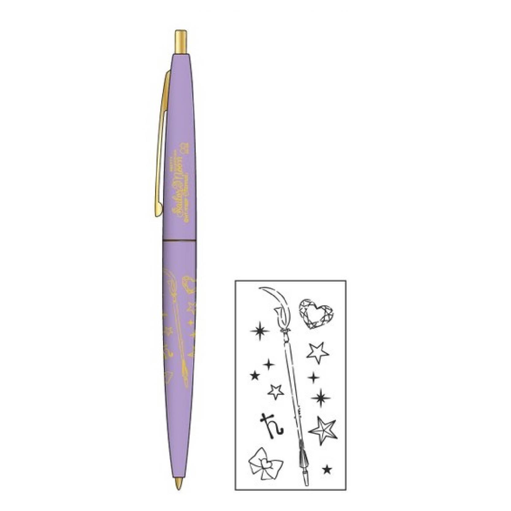 Sun-star x BIC S46507 CLIC GOLD Sailor Moon 0.5mm Black Ink Oily Pen Modeling Oily Pen - CHL-STORE 