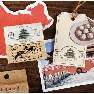 The lover of the letter, the wooden seal, accompany you all over the world, the wooden decorative seal NP-H7TAY-629 - CHL-STORE 