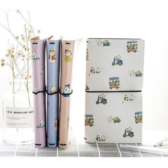 Themo Cat Story Boxed Multifunctional Business Card Storage Notebook Diary Handbook NP-H7TAY-313 - CHL-STORE 
