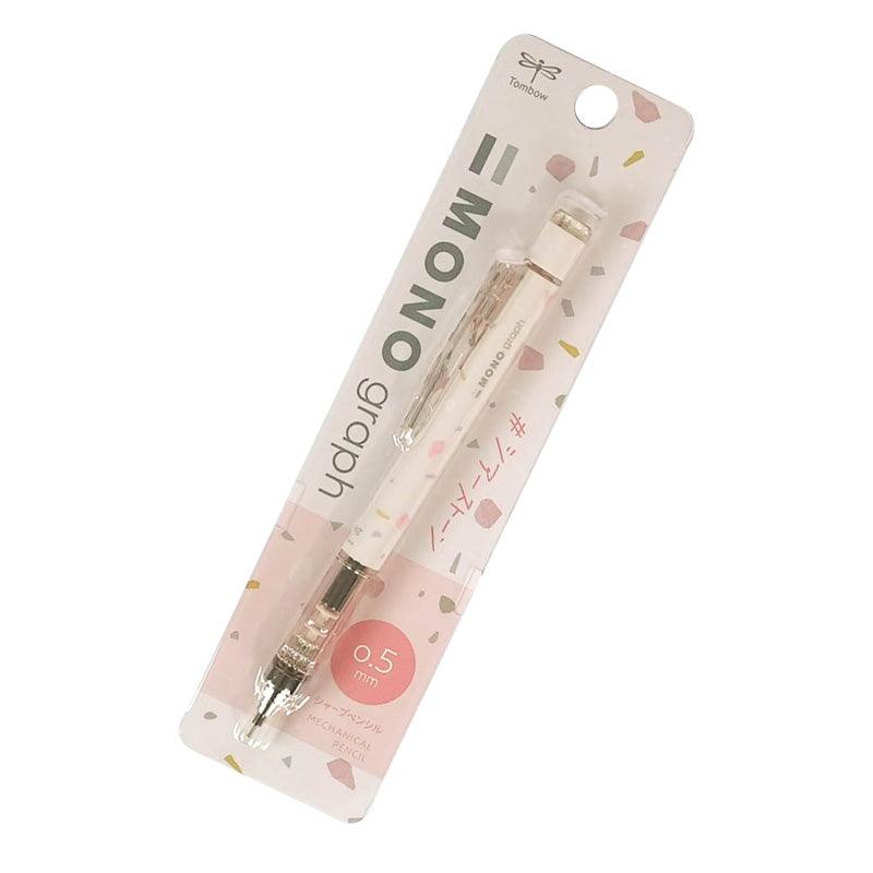 TOMBOW MONO graph 23RD ANNIVERSARY LIMITED LIGHT PINK TERRAZZO SERIES SOFT COLOR GEM PATTERN - CHL-STORE 