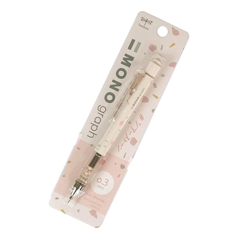 TOMBOW MONO graph 23RD ANNIVERSARY LIMITED LIGHT PINK TERRAZZO SERIES SOFT COLOR GEM PATTERN - CHL-STORE 
