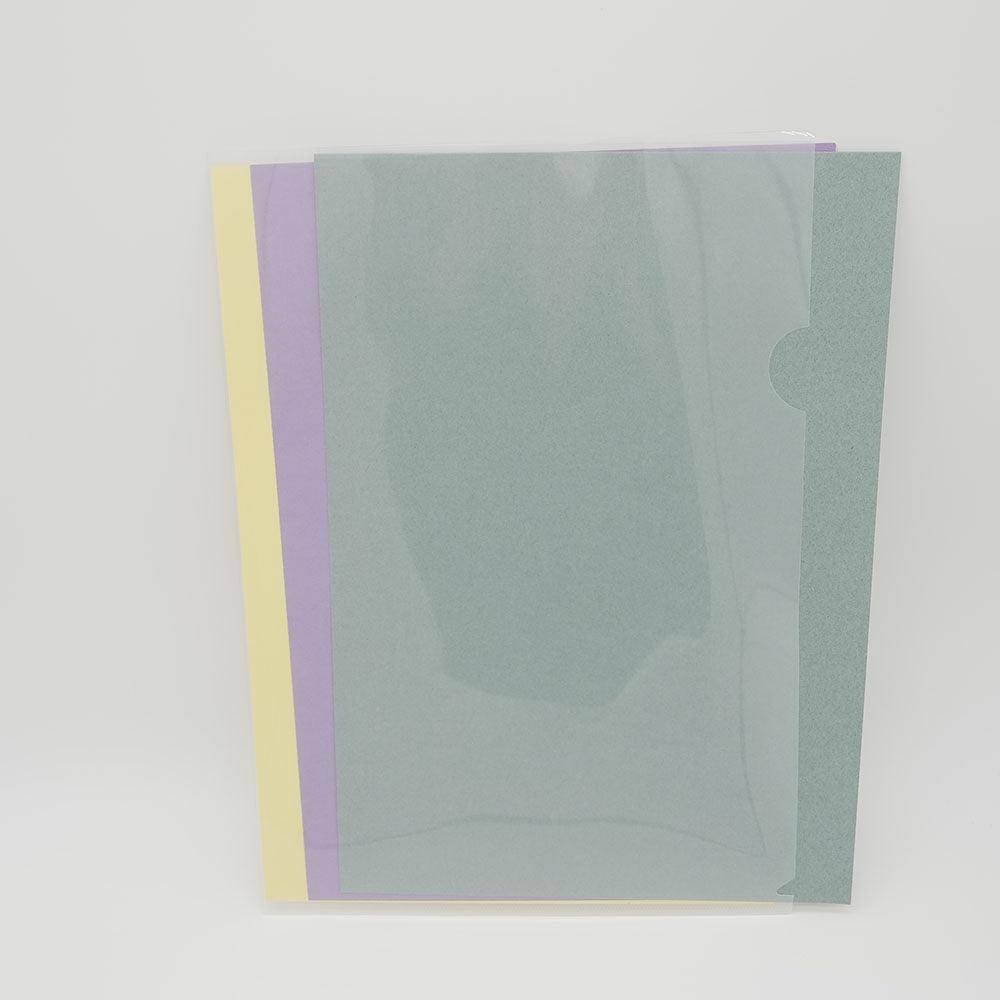 Transparent L-shaped A4 folder 1 pack of 12 STA-E310-W - CHL-STORE 