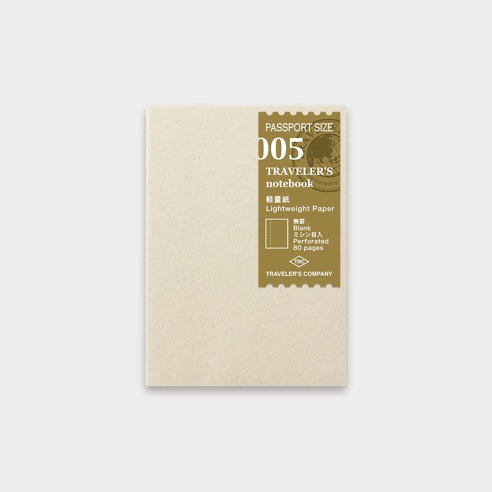 Traveler's Notebook Inner core passport size lightweight paper 005 - CHL-STORE 