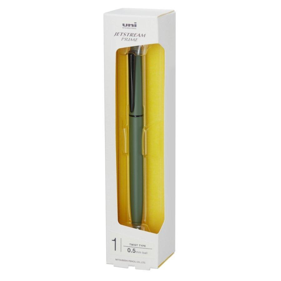 UNI JETSTREAM PRIME SXK-330005.18 Metal Barrel Ballpoint Pen 0.5mm Olive  Green STA-SXK-330005.18