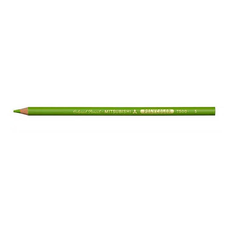 UNI K7500 Soft Sketch Design Basic Color Pencil Polycolor Yellow Green K7500.5 - CHL-STORE 