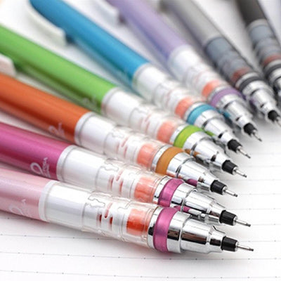 UNI KURU TOGA 0.3mm transparent pen holder glass color new packaging not easy to break the core automatic pencil - CHL-STORE 