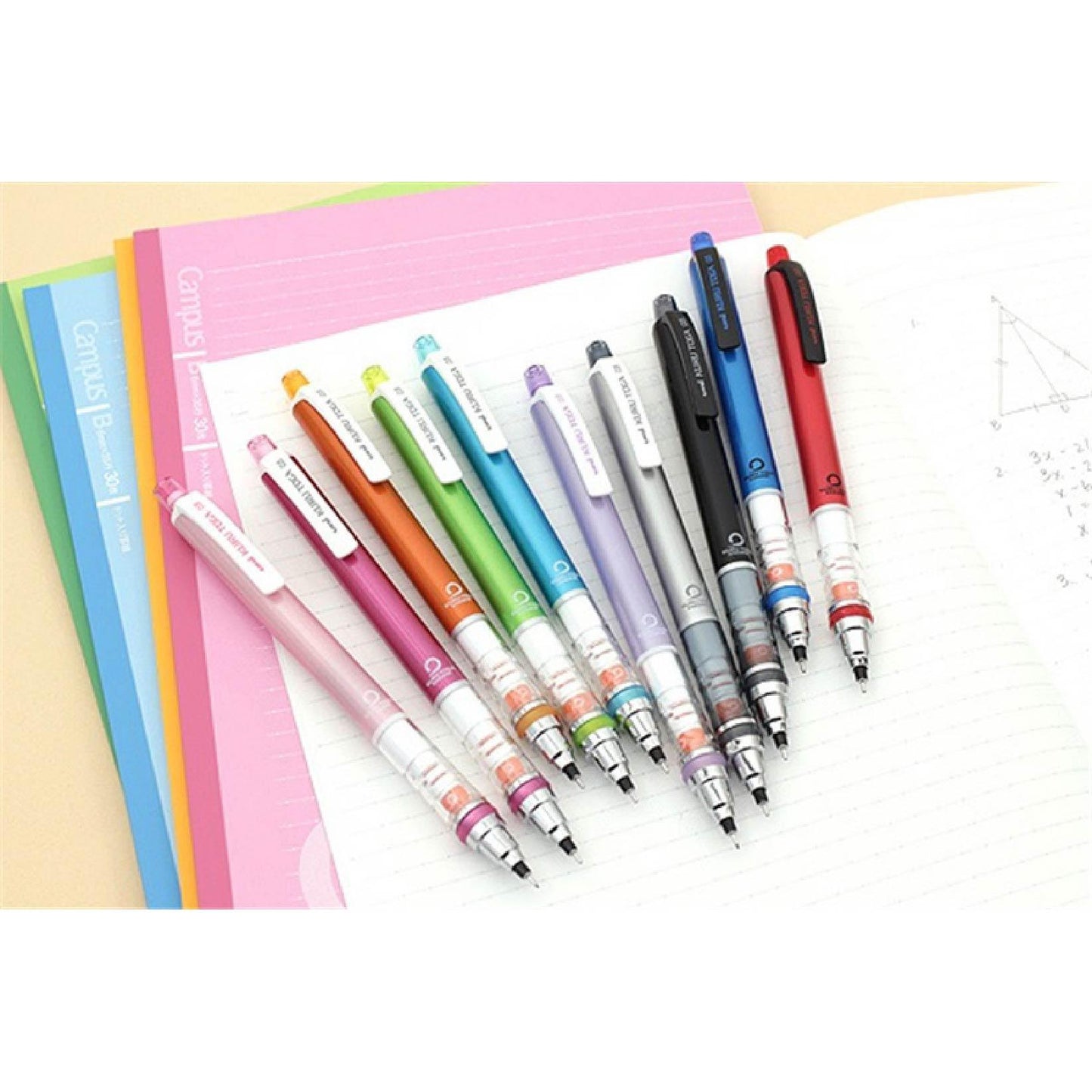 UNI KURU TOGA 0.3mm transparent pen holder glass color new packaging not easy to break the core automatic pencil - CHL-STORE 