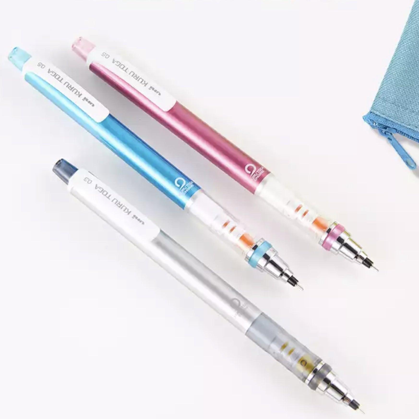 UNI KURU TOGA M7-450 Automatic Pencil Automatic Pen 0.7mm M7-4501P Pink Blue - CHL-STORE 
