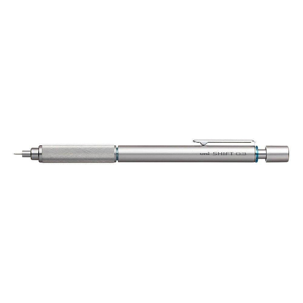 UNI M3-1010 Advanced Professional Drawing Mechanical Pencil Low Center of Gravity Pencil Drawing Pencil 0.3MM Silver Shaft - CHL-STORE 