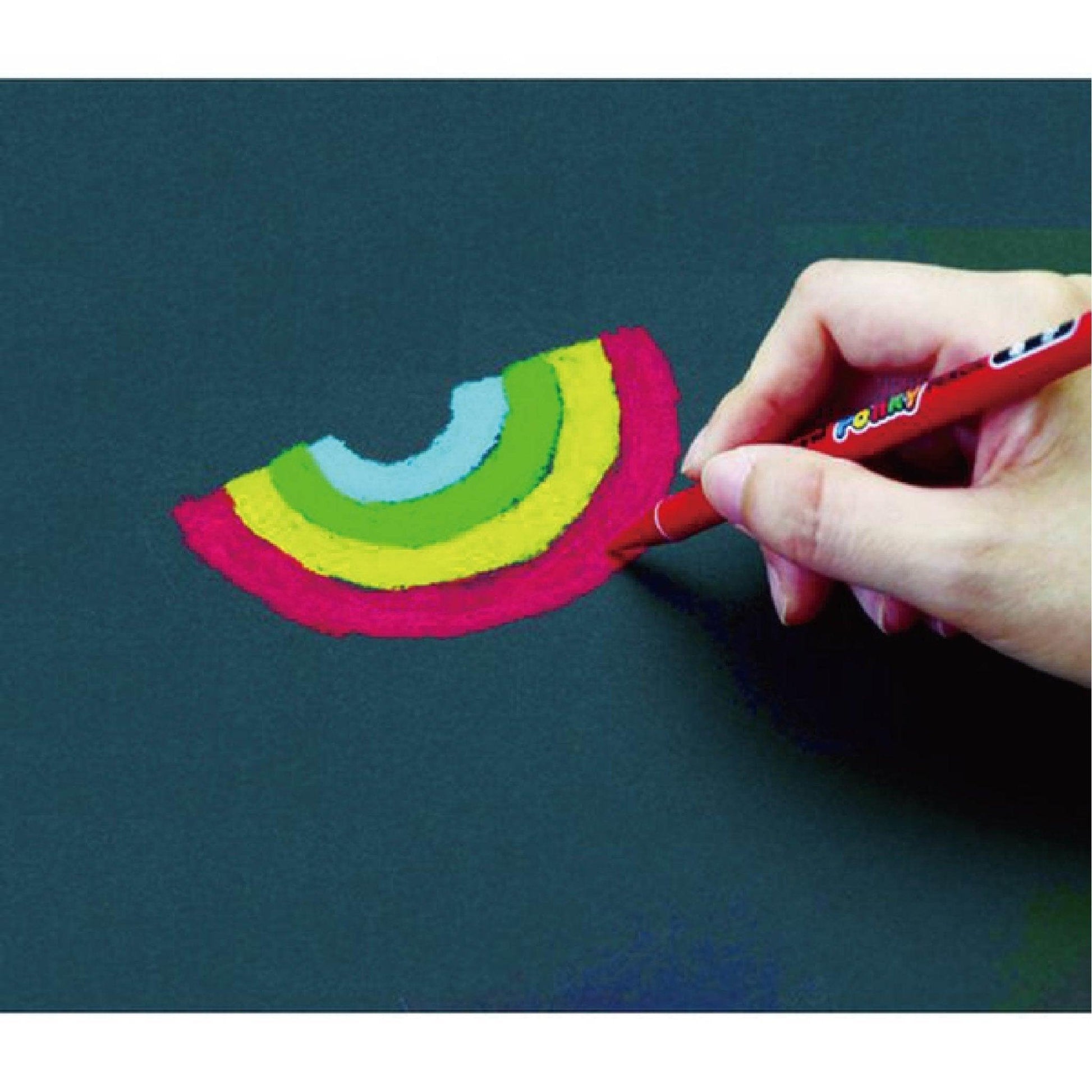 UNI Ponky color pencil crayon 12 color group with pencil sharpener - CHL-STORE 