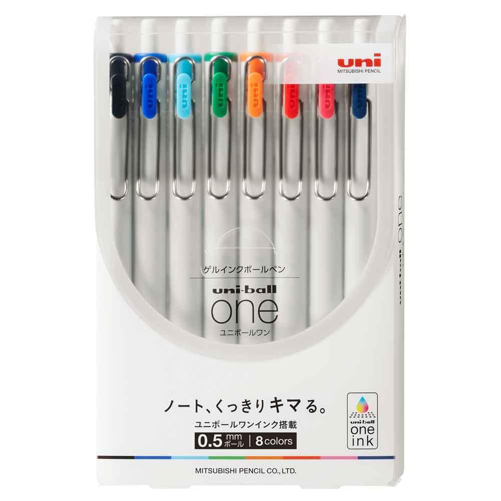 UNI UMNS-05 uni-ball ONE 0.5mm automatic ball-point pen ball pen gel pen eight-color set - CHL-STORE 