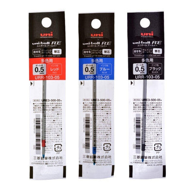 Uni uni-ball R:E3 0.5mm URR10305 Three-color eraser pen refill URR10305 - CHL-STORE 
