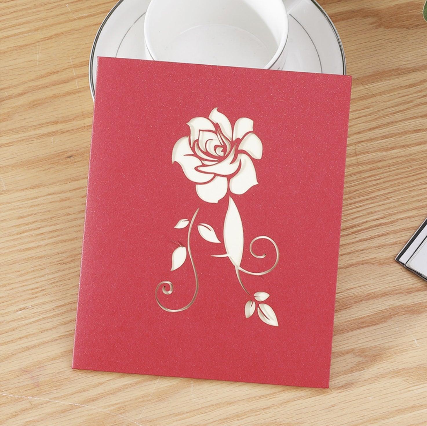 Valentine's Day greeting card confession 3D three-dimensional paper carving Festival greeting card NP-050014 - CHL-STORE 