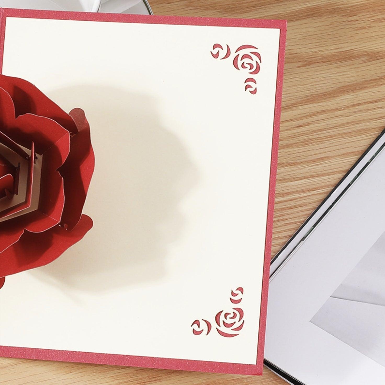 Valentine's Day greeting card confession 3D three-dimensional paper carving Festival greeting card NP-050014 - CHL-STORE 