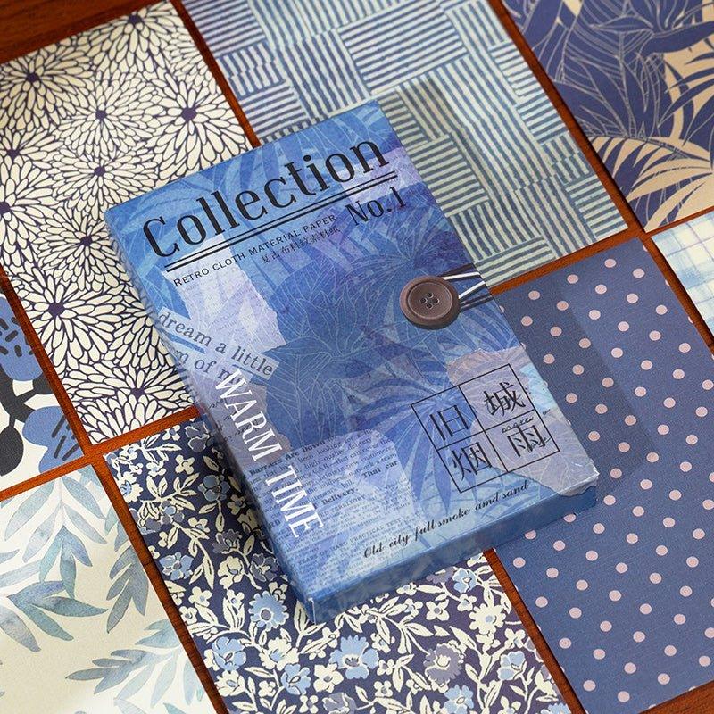Vintage Decoration Textured Material Paper Time Warming Series Decorative Special Paper Material Paper 60 Sheets 6 Styles NP-050011 - CHL-STORE 