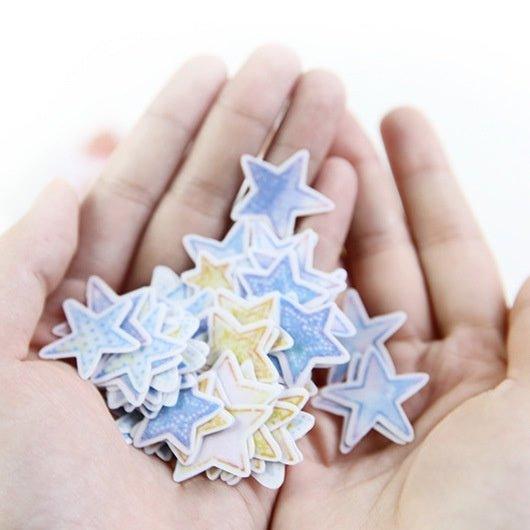 Watercolor hand-painted style stickers decorative stickers seal stickers undersea animal stickers galaxy stickers universe stars sea creatures NP-000119 - CHL-STORE 