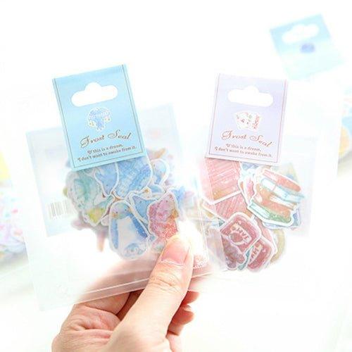 Watercolor hand-painted style stickers ticker packs decorative stickers pocket stickers 60pcs NP-000119 - CHL-STORE 