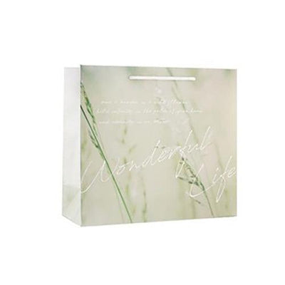 Welfare Products Letter Lover Forest Story Series Textured Square Paper Bag Love Life Black NP-H7TAY-944-F-1 - CHL-STORE 