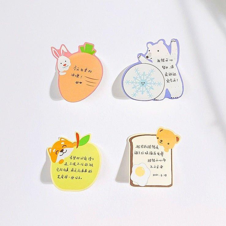 Yilan Cute cartoon sticky notes Animal sticky notes Modeling sticky notes Note stickers Index stickers - CHL-STORE 