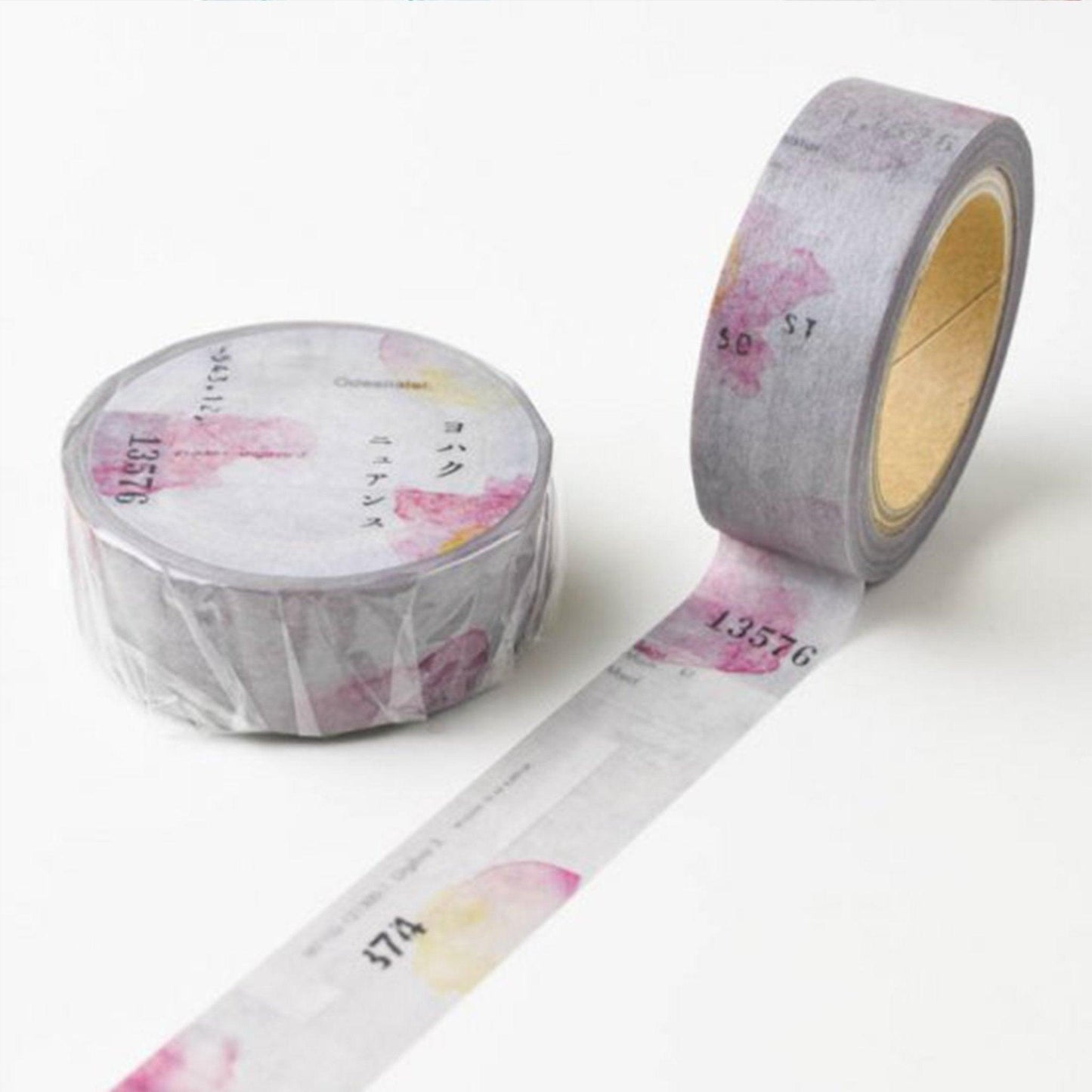 YOHAKU 15mm x 10m Decorative Paper Tape Limited Edition Pink Japanese Stationery Y-030 - CHL-STORE 