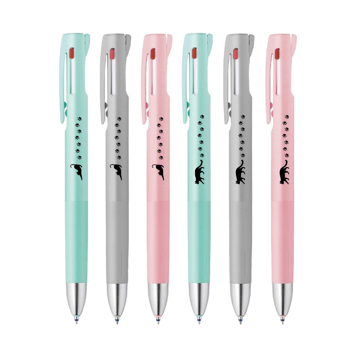 Zebra B3AS88 BLEN series three-color limited limited 0.5MM oil pen three-color pen cat stretches cat walking - CHL-STORE 