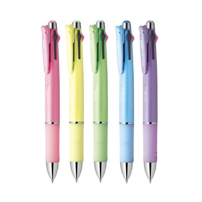 ZEBRA B4SA2 0.7mm 4-Color-Pen + 0.5 Mechanical Pencil Mild Color Series - CHL-STORE 