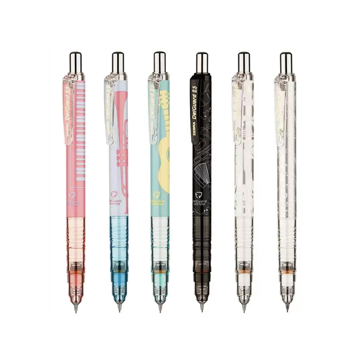 ZEBRA DelGuard Music Series Limited Not Easy to Broken Core 0.5mm Mechanical Pencil - CHL-STORE 
