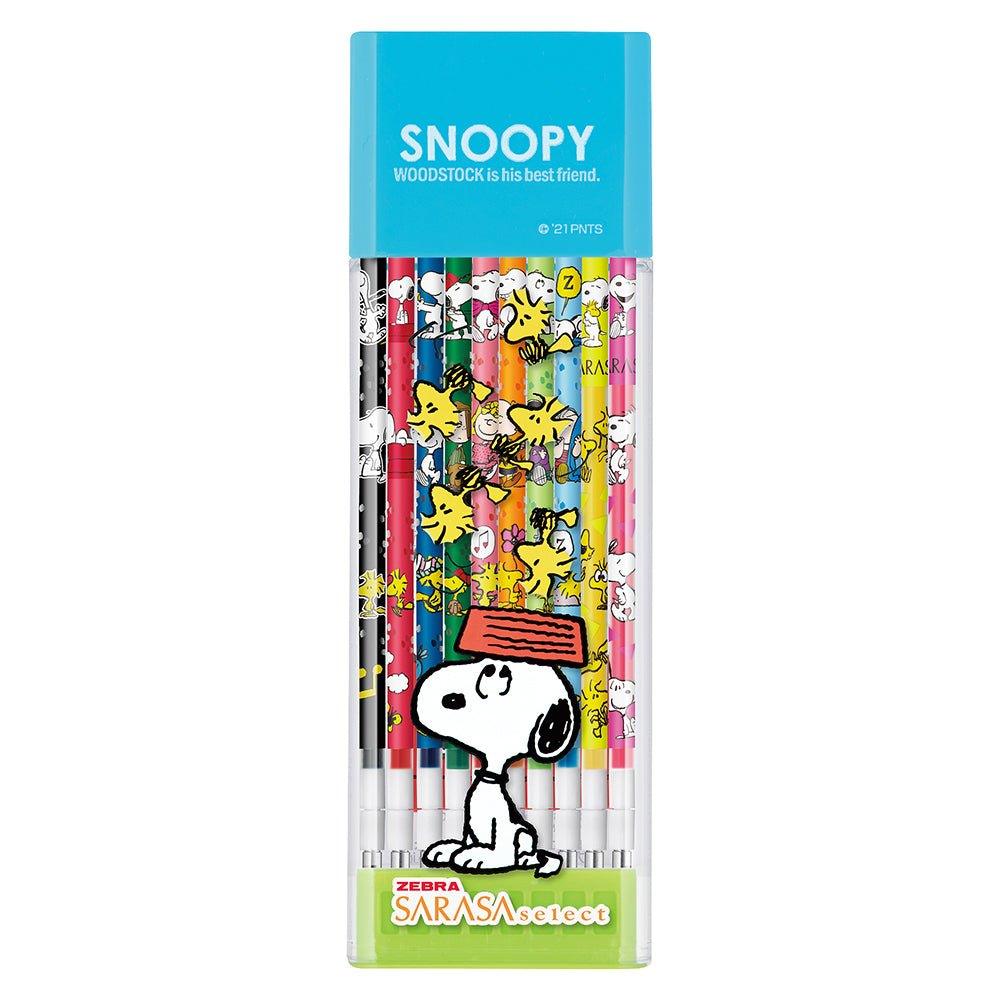 Zebra limited Snoopy SARASA select 0.4MM refill multifunctional refill ten color Set - CHL-STORE 