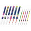 Zebra Neon Color Series 5 Color Pen Tube 3 Color Pen Tube 0.5MM Refill 0.4MM Refill 10pcs - CHL-STORE 