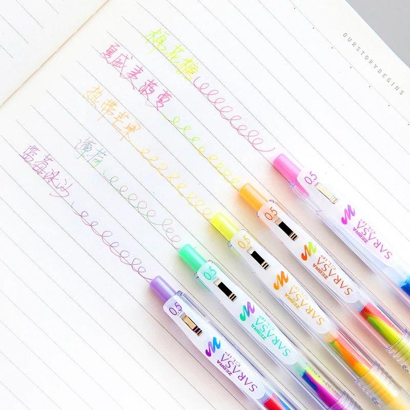 Zebra SARASA JJ75 Unbelievable three-color color mixing 0.5mm water-based pen 5 kinds - CHL-STORE 