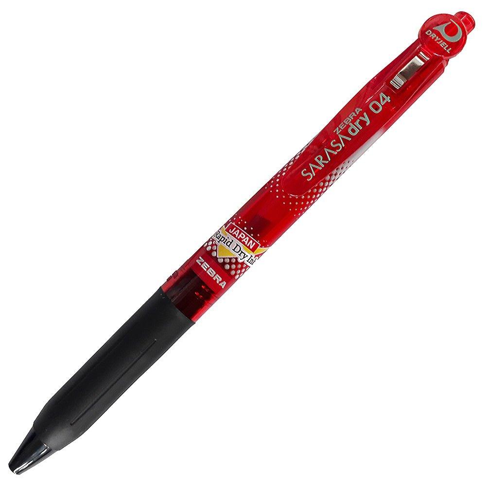 ZEBRA SARASA JJSZ32-R 0.4MM quick-drying pen Gel pen no bloom water-based red - CHL-STORE 