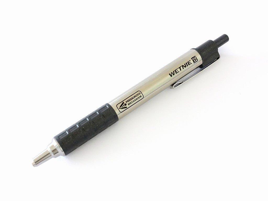 ZEBRA WETNIE P-BA100-GBK Pressurized ballpoint pen 0.7MM black ink oily dark gray metal rod anti-wet ink - CHL-STORE 
